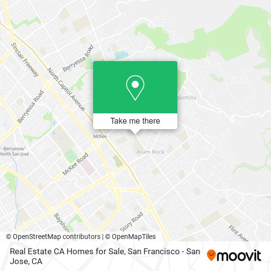 Real Estate CA Homes for Sale map