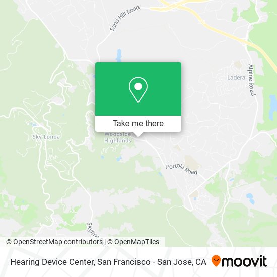 Hearing Device Center map