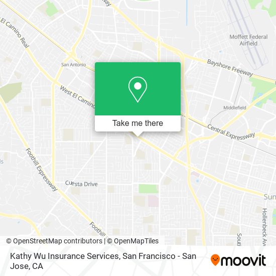 Mapa de Kathy Wu Insurance Services