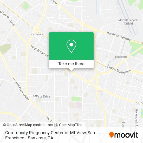 Mapa de Community Pregnancy Center of Mt View