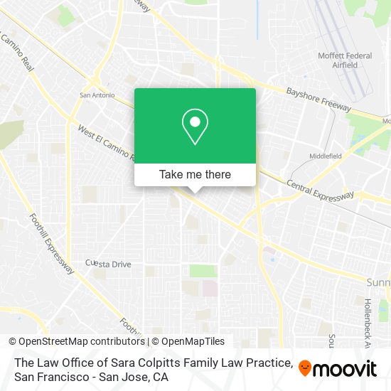 Mapa de The Law Office of Sara Colpitts Family Law Practice