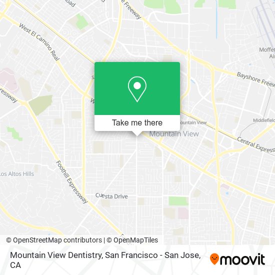 Mountain View Dentistry map