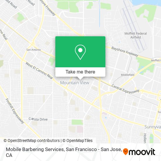 Mapa de Mobile Barbering Services