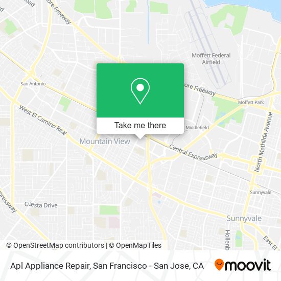 Apl Appliance Repair map