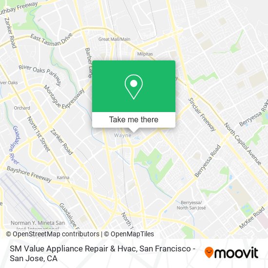 SM Value Appliance Repair & Hvac map