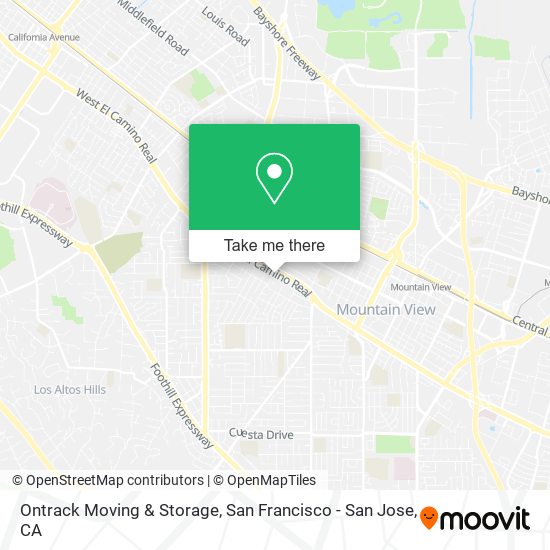Ontrack Moving & Storage map