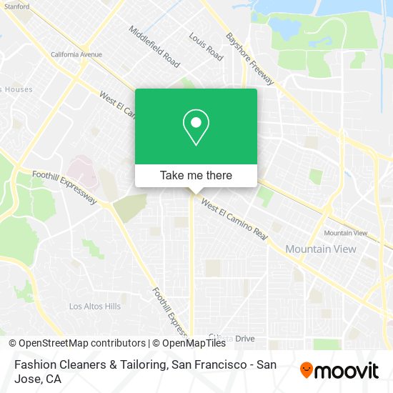 Mapa de Fashion Cleaners & Tailoring