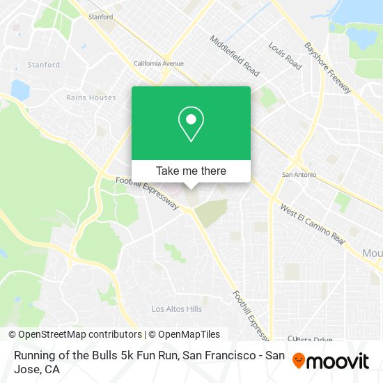 Running of the Bulls 5k Fun Run map