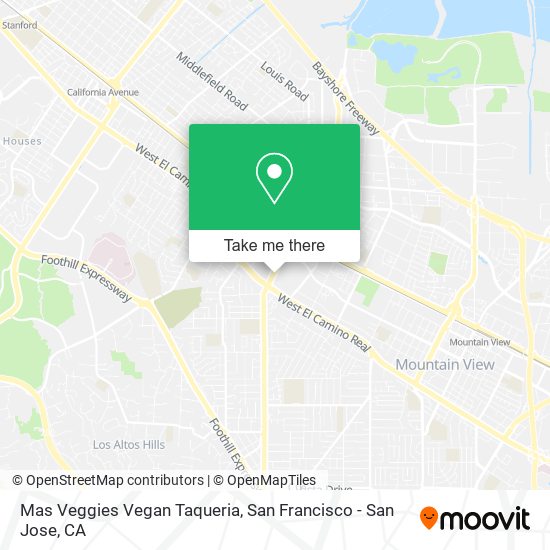 Mapa de Mas Veggies Vegan Taqueria