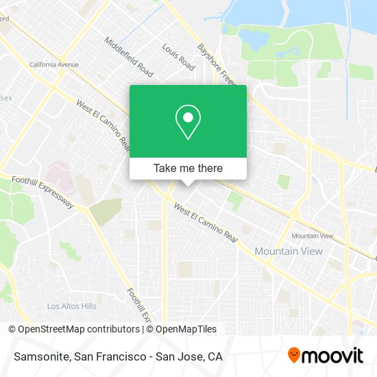 Samsonite map