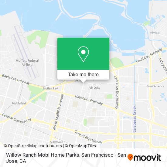 Mapa de Willow Ranch Mobl Home Parks