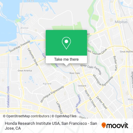 Honda Research Institute USA map