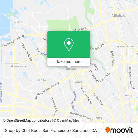 Mapa de Shop by Chef Baca