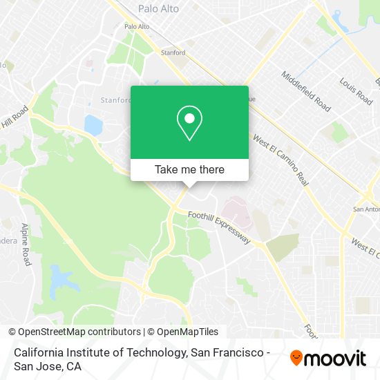 California Institute of Technology map