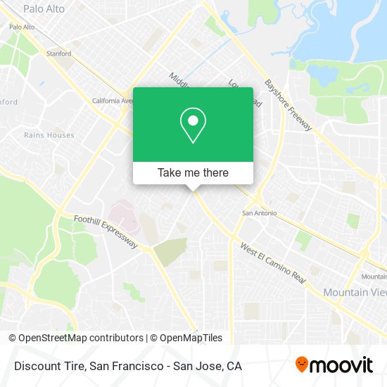Discount Tire map