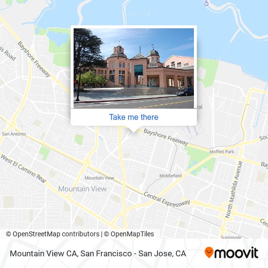 Mapa de Mountain View CA