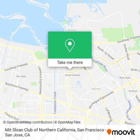 Mit Sloan Club of Northern California map