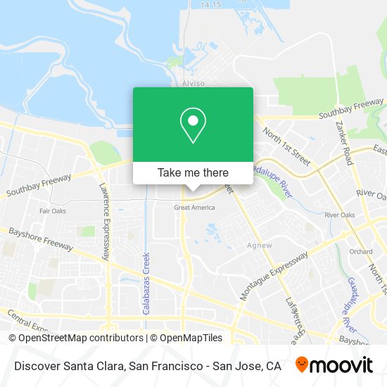 Discover Santa Clara map