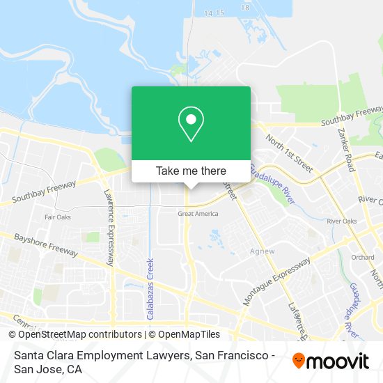 Santa Clara Employment Lawyers map