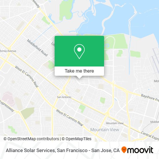 Alliance Solar Services map