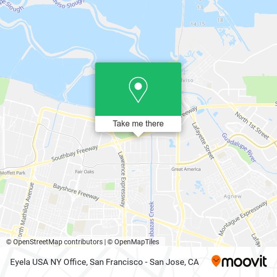 Eyela USA NY Office map