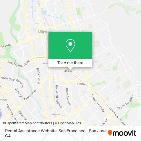 Mapa de Rental Assistance Website