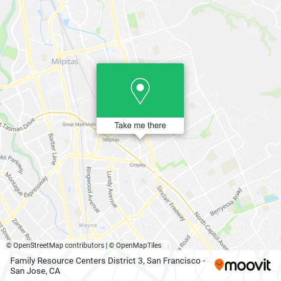 Mapa de Family Resource Centers District 3