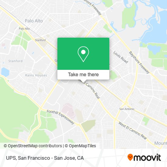 UPS map