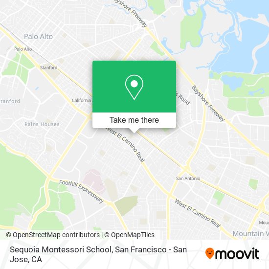 Mapa de Sequoia Montessori School