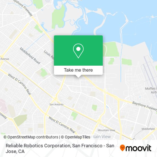 Mapa de Reliable Robotics Corporation