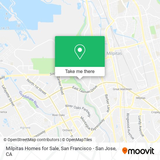 Milpitas Homes for Sale map