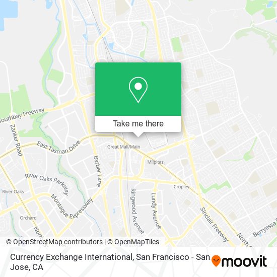 Mapa de Currency Exchange International