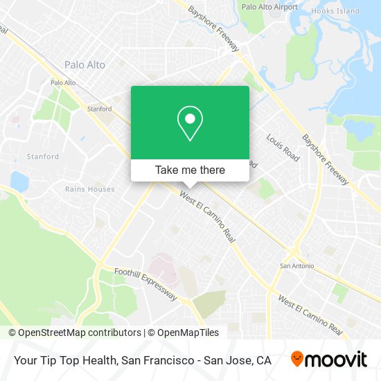 Your Tip Top Health map