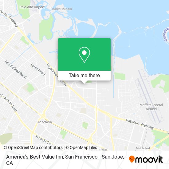Mapa de America's Best Value Inn