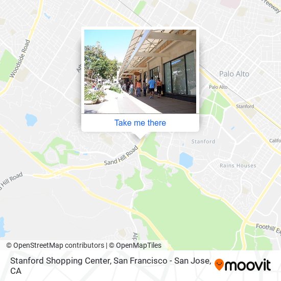 Stanford Shopping Center map