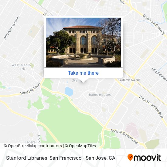 Stanford Libraries map