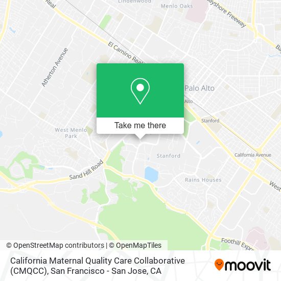 California Maternal Quality Care Collaborative (CMQCC) map