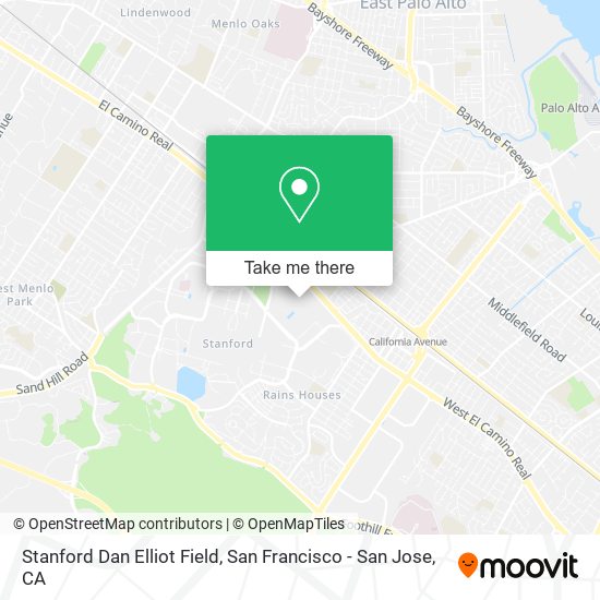 Stanford Dan Elliot Field map