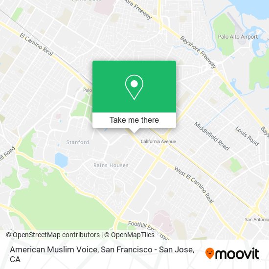 Mapa de American Muslim Voice
