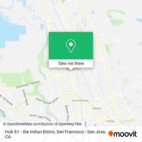 Mapa de Hub 61 - the Indian Bistro