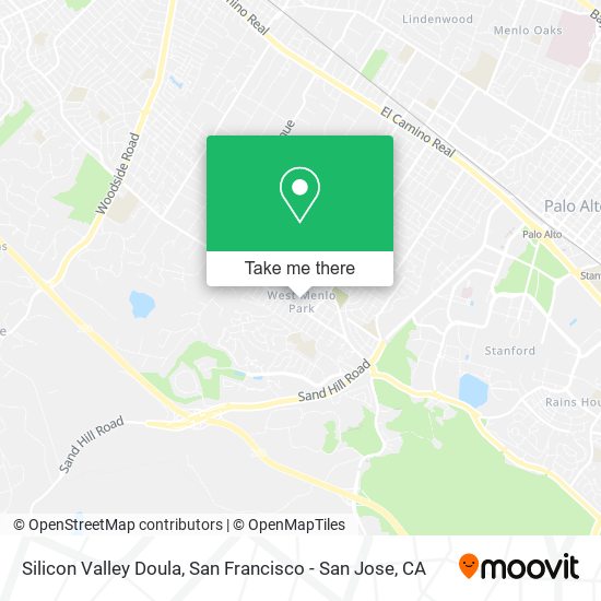 Mapa de Silicon Valley Doula
