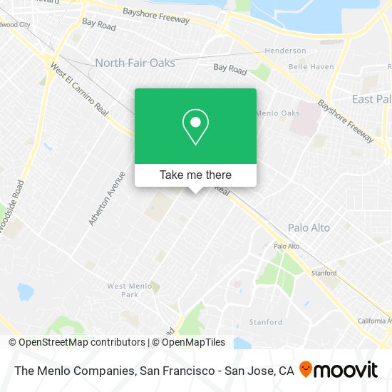 Mapa de The Menlo Companies
