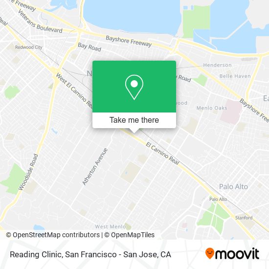 Reading Clinic map