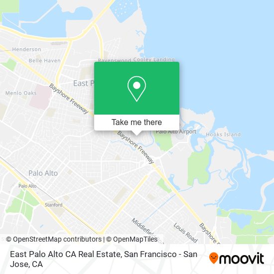 Mapa de East Palo Alto CA Real Estate