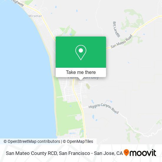 Mapa de San Mateo County RCD