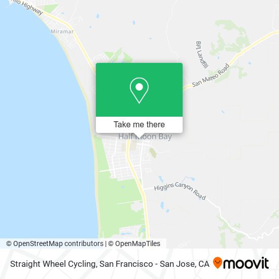 Mapa de Straight Wheel Cycling