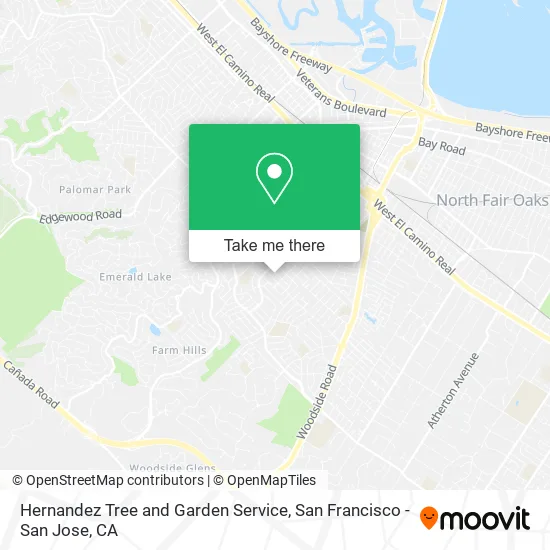 Hernandez Tree and Garden Service map