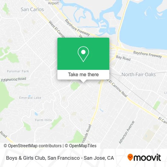 Boys & Girls Club map