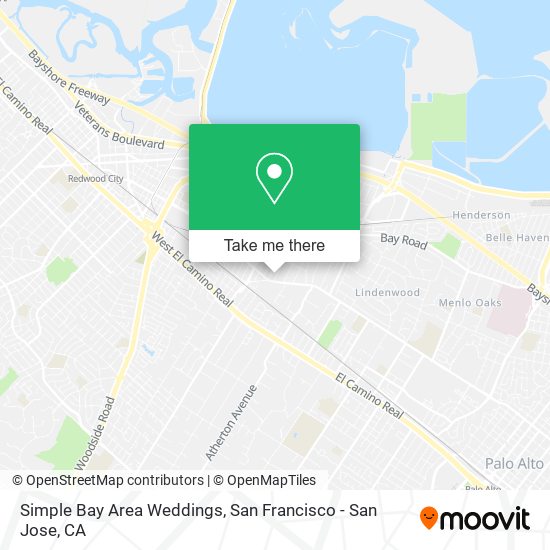 Mapa de Simple Bay Area Weddings