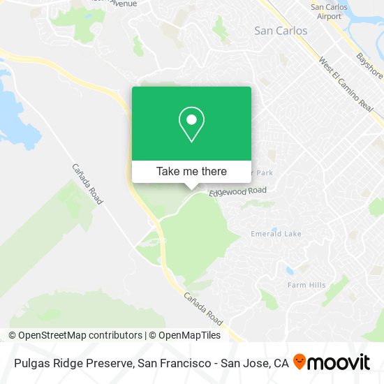 Pulgas Ridge Preserve map